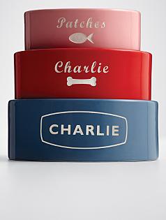 personalized pet bowl