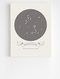 personalized love is written in the stars wall art