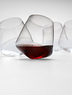 Cupa-Vino wine glasses + tray