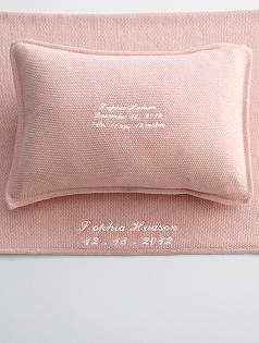 cashmere pillow + blanket pink