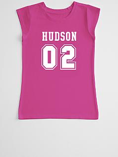 sport number girl's t-shirt