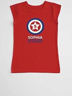 superhero girl's t-shirt