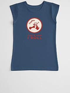 this is how i roll girl's t-shirt