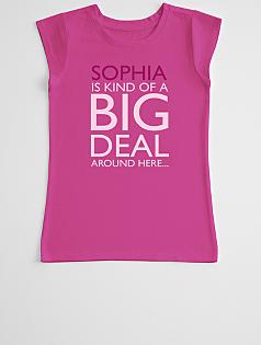 kind of a big deal girl's t-shirt