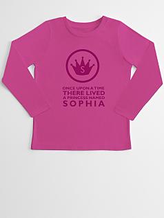 princess kid's long sleeve t-shirt
