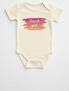 girl graphic baby one piece