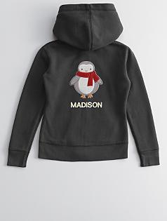 kid's hoodie + skull patch