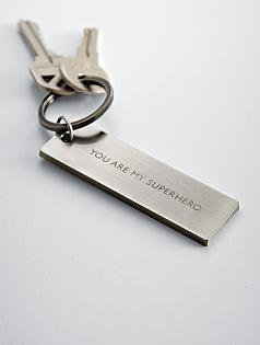 personalized message key chain