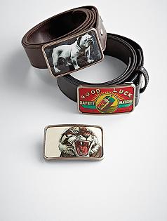 graphic belt buckle