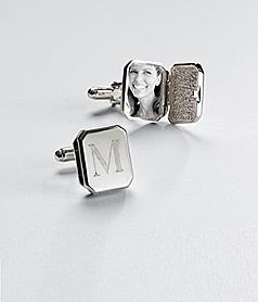 personalized locket cuff links