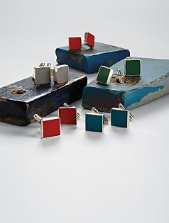 reclaimed ballpark cuff links