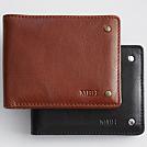 personalized leather excursion wallet