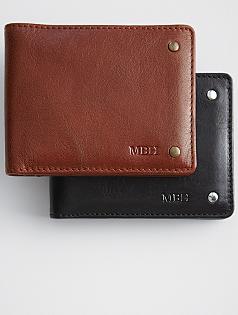 personalized leather excursion wallet