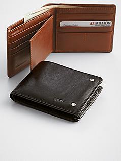 personalized leather excursion wallet