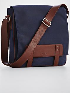 waxed canvas messenger bag