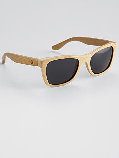natural monroe PANDA wood sunglasses