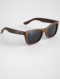 brown monroe PANDA wood sunglasses