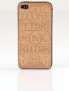 lazerwood loose lips iphone cover
