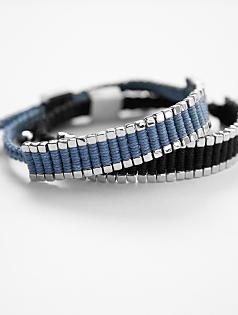 men's woven bracelet
