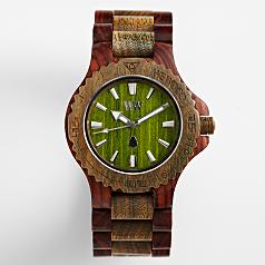 army brown wooden watch