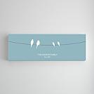 personalized birds on a wire wall art