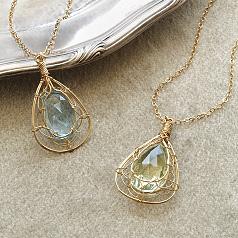 artisan embrace gemstone necklace