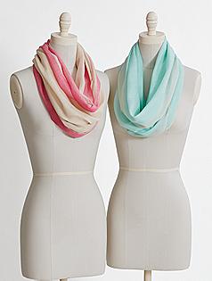 color block infinity scarf