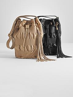 jenny bird ruched bucket tote