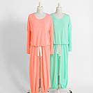 eberjey heather slouchy tee + cropped pant