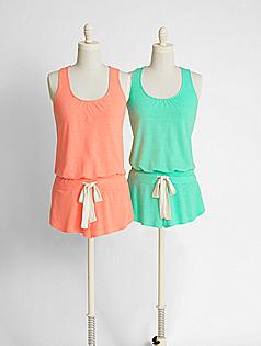 eberjey heather racerback tank + short