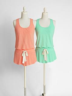 eberjey heather racerback tank + short