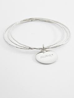 personalized sentiments charm bracelet