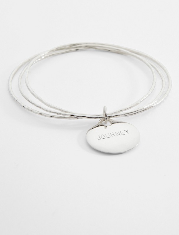 personalized sentiments charm bracelet