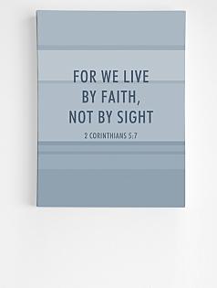 we live by faith wall art