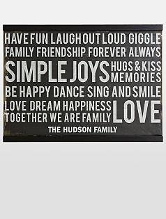 personalized family quote wall mural art