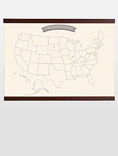 personalized map mural wall art