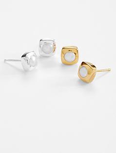 3rd anniversary pearl earrings