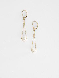 pearl drop earrings