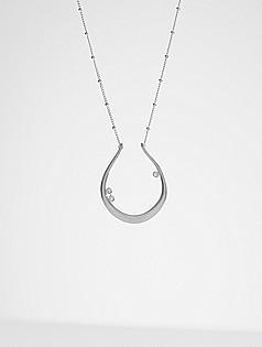 customized luck + good fortune family necklace