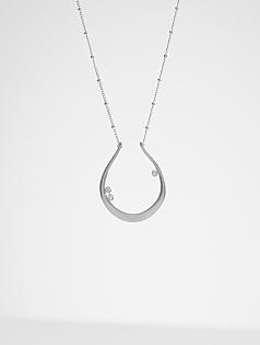 customized luck + good fortune family necklace