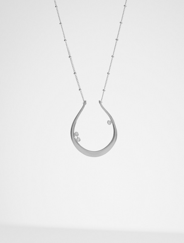 customized luck + good fortune family necklace