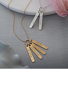 loved ones stamped pendant