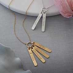 loved ones stamped pendant