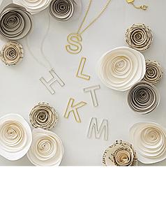 personalized letter necklace