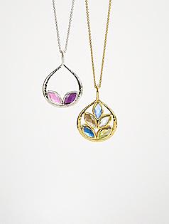 customized family birthstone necklace