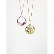 customized family birthstone necklace