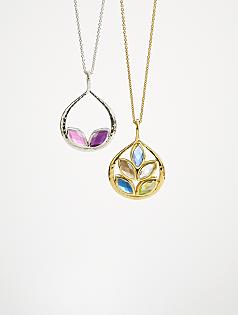 customized family birthstone necklace