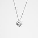 10th anniversary white sapphire necklace