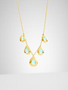 jaipur colored stone necklace