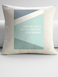 personalized faith quote throw pillow
